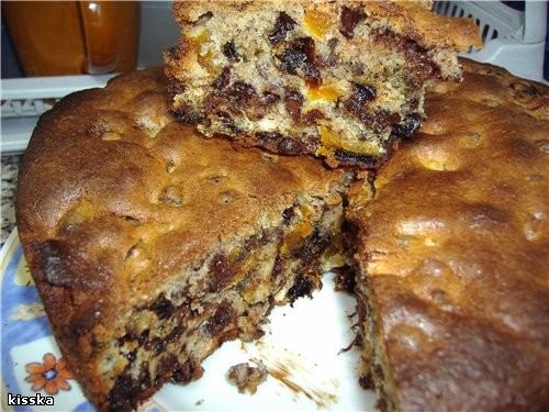 В оригинале это не кекс,а пирог с сухофруктами из книги"Домашняя выпечка израильского лакомки"