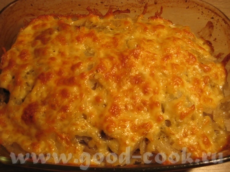 Картофельная запеканка с курицей и шампиньонами Потребуется куриное филе (у меня одна долька 200 г)... - 10