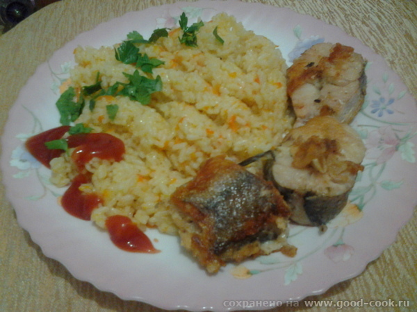 Рис с овощами и с рыбой