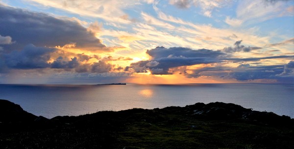 Sunset in a Horn Head