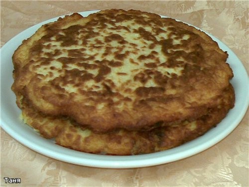 Картофельная лепешка или большой дранник с мясной начинкой На две лепешки для сковороды 18-20 см ди... - 3