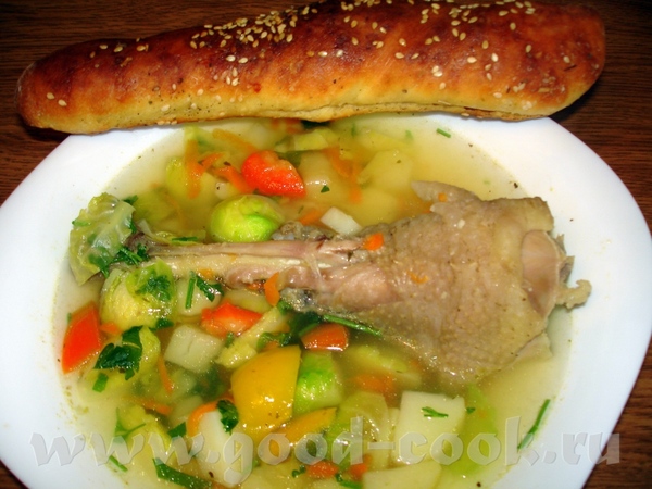 ОВОЩНОЙ СУП С КУРИЦЕЙ
