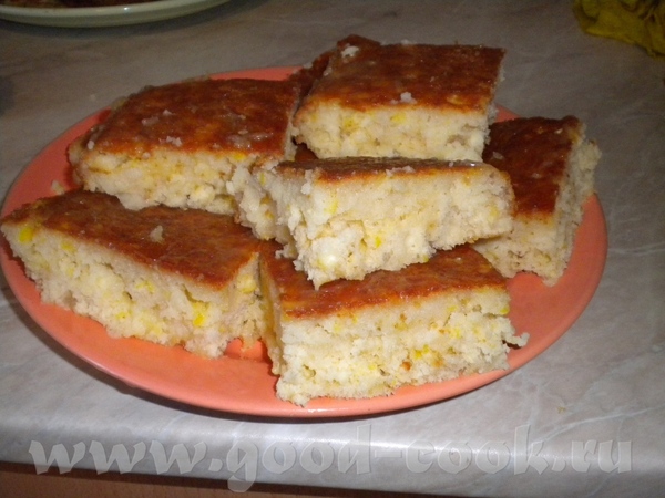Пирог заливной лимонно-медовый к утреннему кофе
