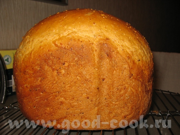 Вот выскочил мой хлебушек с кукурузной крупой и геркулесом