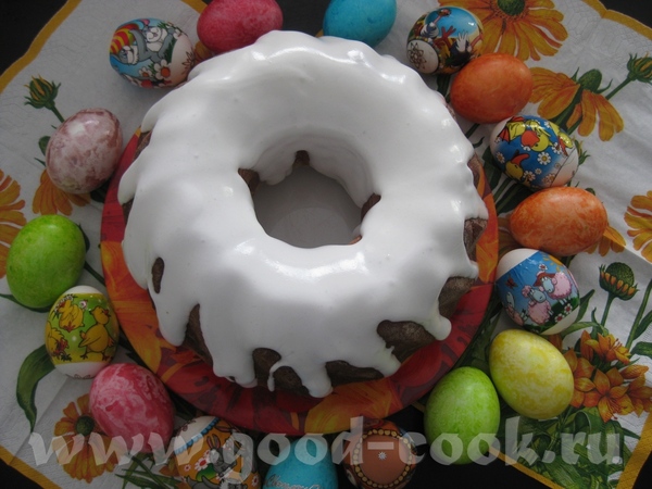 вот и мой куличик Рецепт, по которому я делала куличик Куглоф