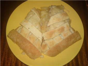 ПИРОГ С ЯБЛОКАМИ И СЫРОМ собственно процесс приготовления: беру готовое дрожжевое слоеное тесто и р...