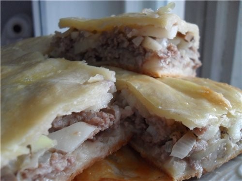 Пирог с мясом и картофелем - 2