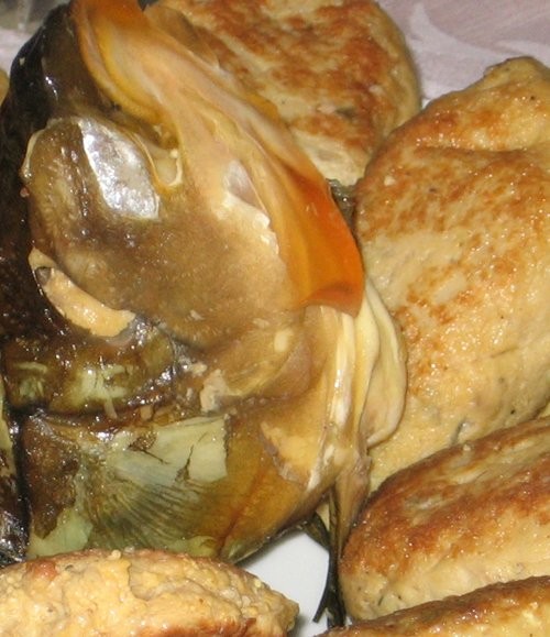 Куриные фотографии получились не очень красивые Курица фаршированная мацой и орехами пекан - 3