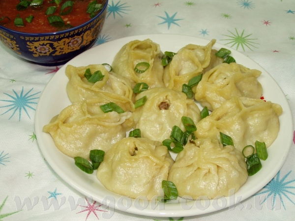 Манты с мясом