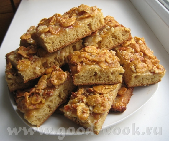 Леночке большое спасибо за Пирог с кукурузными хлопьями