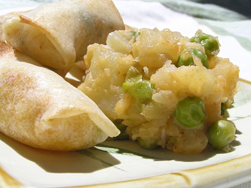 Сасма с Картошкой и Зеленым Горошком по-Тайски - 2