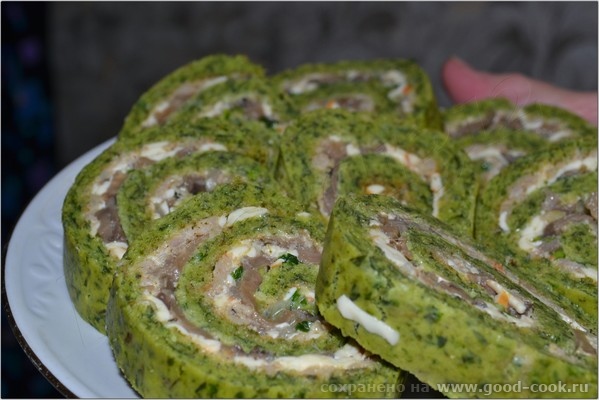ЗАКУСОЧНЫЙ РУЛЕТ ИЗ ЗЕЛЕНИ