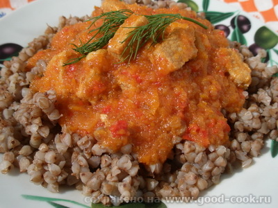 мясо в овощном соусе