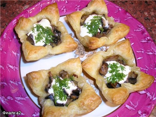ЖЮЛЬЕНЧИКИ С БАКЛАЖАНАМИ И ГРИБАМИ от ЛунныйЭльф