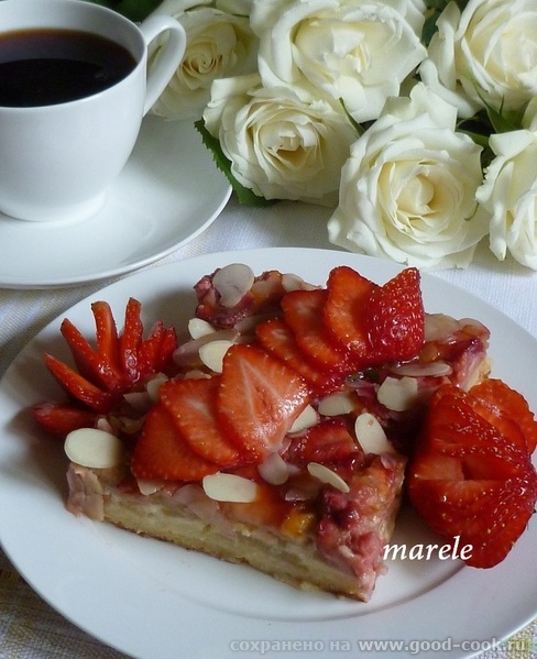      (Rhabarber - Erdbeer  Blechkuchen) (  3040)  ,   ...