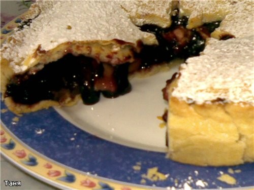 Пирог яблочный Пай с яблоками и смородиновым вареньем Грушевый пирог Пирог с бананми и сливами - 3