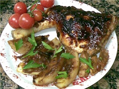 Куриные окорочка,фаршированные мацой и орехами Идею фарширования мацой с орехами взяла у Люси с это...