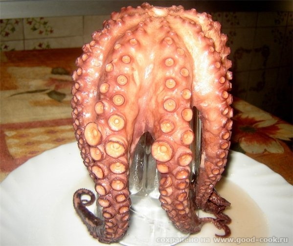 Pulpo еn salsa Осьминог под соусом На 4 порции: 1 кг осьминога, 1 маленькая луковица , 3 средние картофелины, 1-2 лавр... - 9
