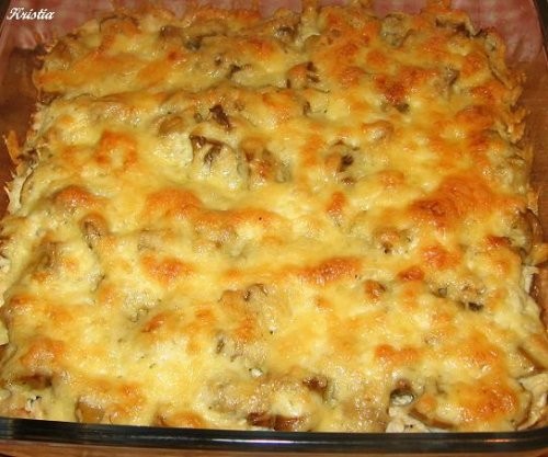 Куриная грудка с грибами под сырной корочкой