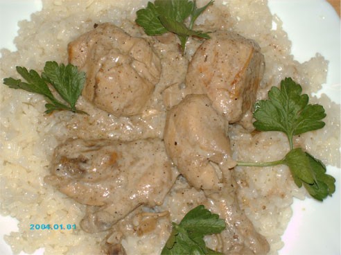 Сегодня на обед я приготовила очередное арабское блюдо - "Жаж би лабан" - Курица в кефире(йогурте) - 3