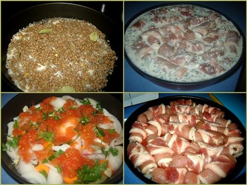 Баскская кухня Rollitas de lomo de cerdo asadas con nata Свиные рулетики запеченые в сливках Продук... - 6