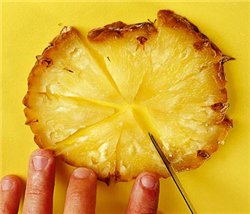 Сахарная каемка и украшение из ананаса для коктейля - 4