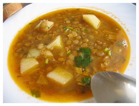 Леночка, а вот и супчик чечевичный подоспел , очень вкусный
