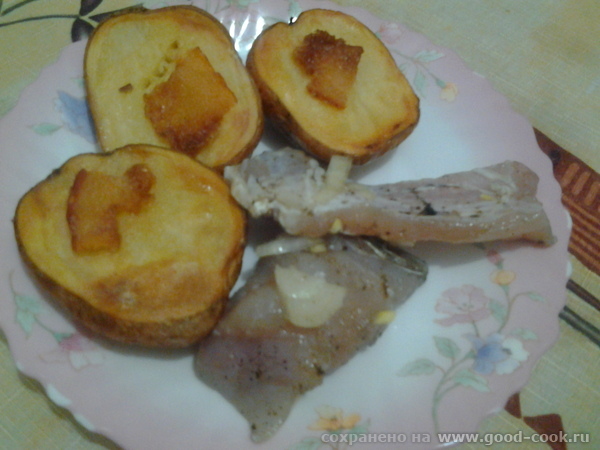 картофель с рыбой