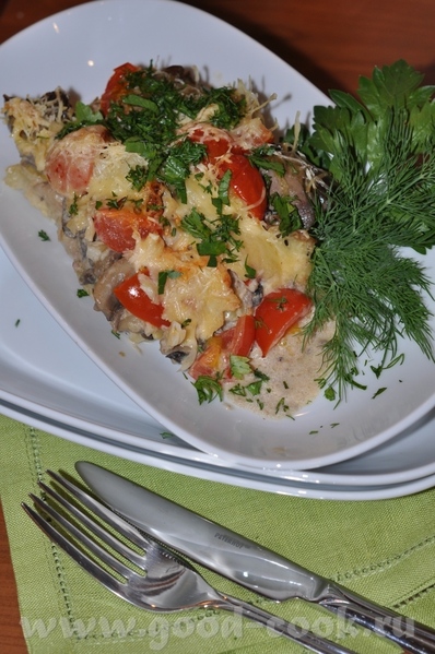 Куриная печень под шубкой
