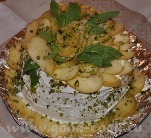 Торт "Яблочный каприз" Рецепт взят из журнала "Вкус сезона, осень" 2008 год - 2