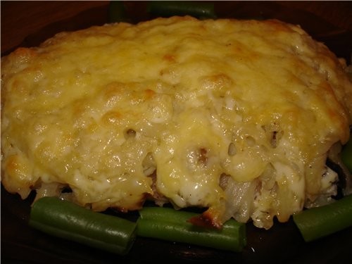 РИС И СПАРЖА МЯСКО Антрекот отбить, соль, перец,специи для стейка, сверху обжаренные грибы с луком,... - 2