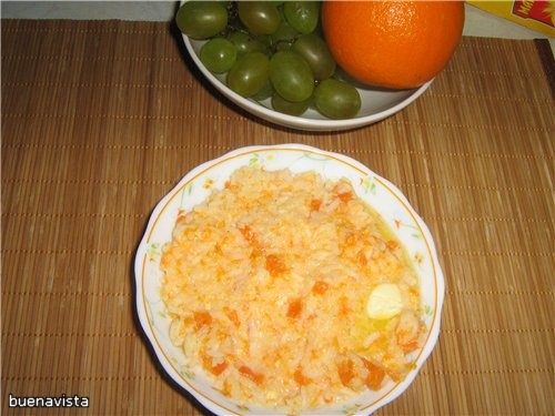 КАША РИСОВАЯ МОЛОЧНАЯ С ТЫКВОЙ Тыква-750г молоко- 2,5 стакана рис-2/3 стакана сливочное масло -2 ст