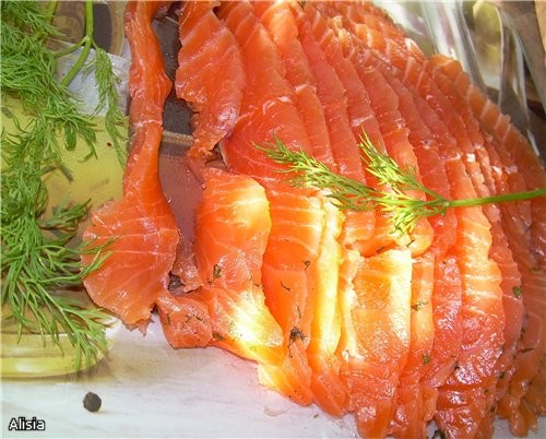 САЛАТ С ДЫНЕЙ И ЛОСОСЕМ Булочки с чесноком и розмарином BAGELS (бублики) GRAVLAX/СОЛЁНЫЙ ЛОСОСЬ гам... - 7