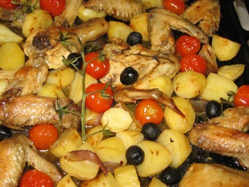 Курица с картофелем, помидорами и оливками по-средиземноморски от elka34 Я брала маслины вместо оли... - 3