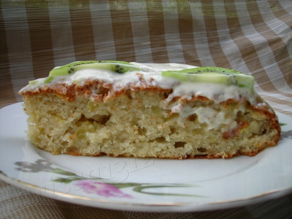 БЫСТРЫЙ ПИРОГ К ЧАЮ С ФРУКТАМИ - 2