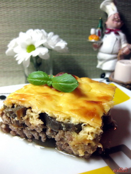 Мясная запеканка с запеченными баклажанами2