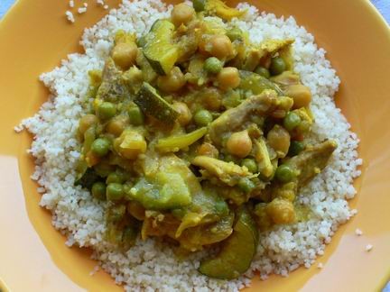 Сегодня у нас был кус-кус на ужин: Кус-кус с курицей и овощами