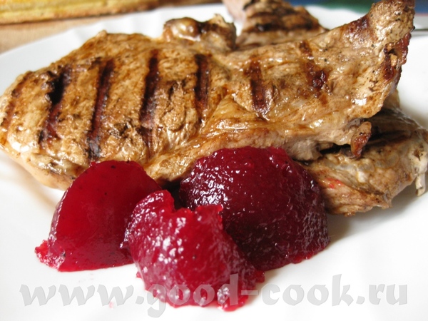 Клюквенный соус-желе для мясных блюд