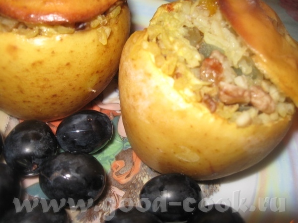 ЗАПЕЧЕННЫЕ ЯБЛОКИ «ВИТАМИНКА» Вкусные полезные яблочки, запеченные с кус-кусом, сухофруктами (изюмо...