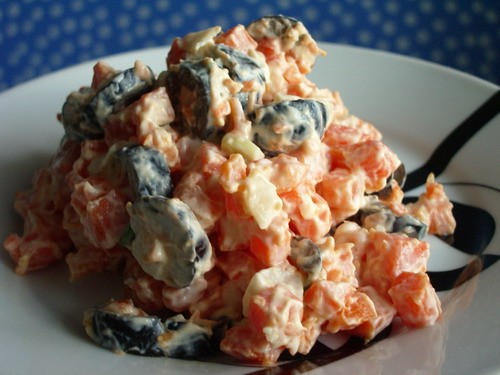у меня тож салат с морковкой