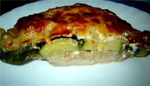 Budнn de carne y verduras Запеканка с мясом и овощами Блюдо это мы ели в ресторане