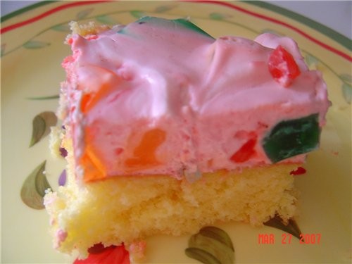 Девчонки, не могу не прорекламировать десерт "Цветной Галаретковец" от Джазовой Ирины