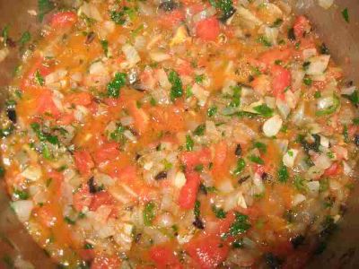 Зелёная фасоль с помидорами (грузинская кухня) (ДЛЯ ТЕХ - 3