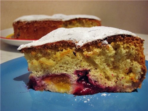 ПИРОГ С ЯБЛОКАМИ И СЛИВАМИ - 2