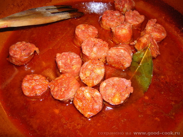 Chorizo a la sidra