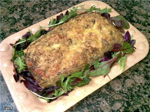 Запеканка из капустных и кабачковых оладий с мясом Мясной "кирпичик"с грибами,сыром и еще - 2