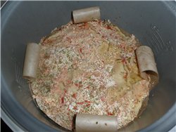 А-ля "Лазанья" из теста приготовленного в хлебопечке - 2