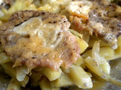 Картофель, запеченный с мясом Пицца из хлебопечки Пицца сегодня у нас была со свининой, зеленым гор...