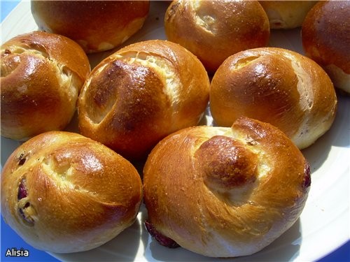 Булочки Узелки с Клюквой
