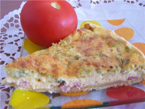 Вчера поужинали мы очень вкусненьким "Сырным тортиком"